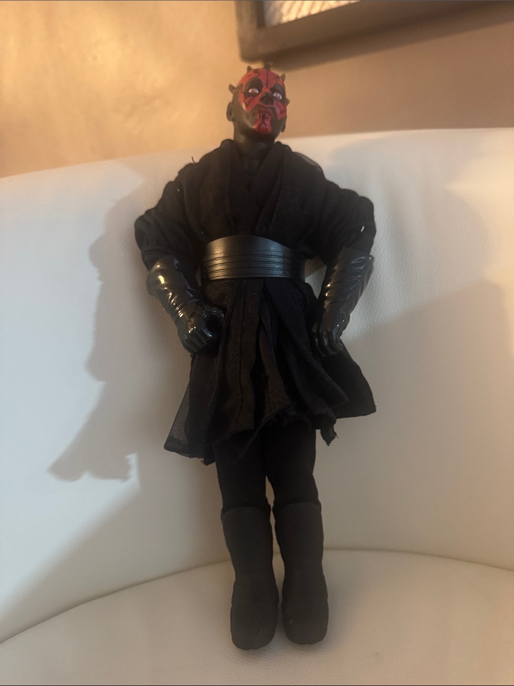 Hasbro Black Robed Action Figure with Red and Black Mask